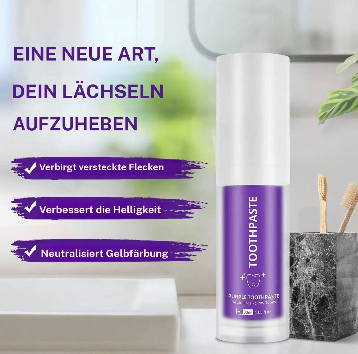 SmileOva™ Purple Minz-Zahnpasta 30ML